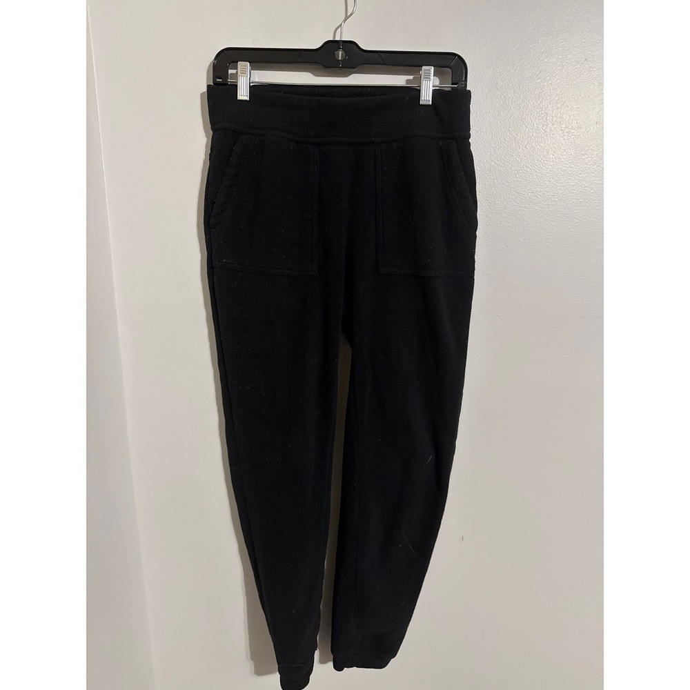 Sherpa Adventure Gear Womens Black Fleece Joggers Pants Size M Drawstring